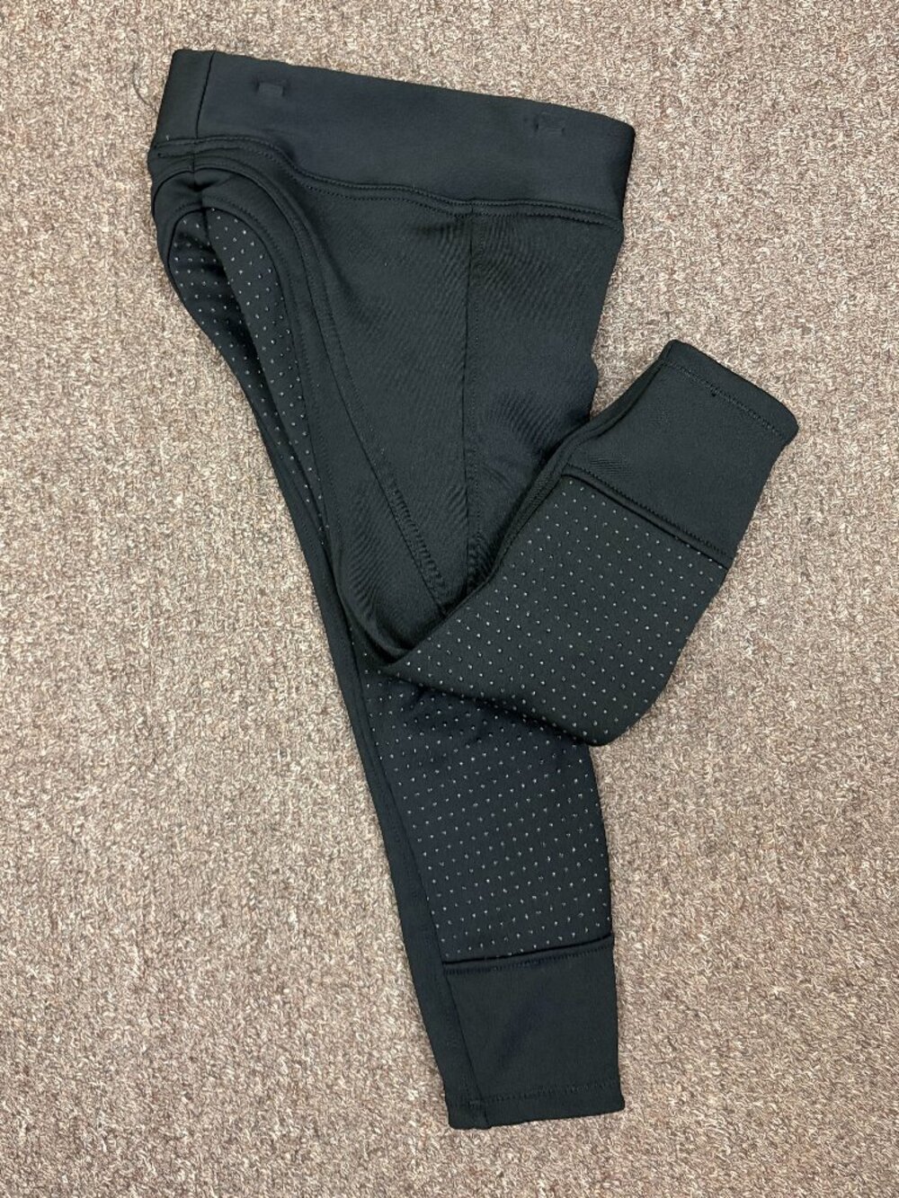 Horze Active JR Silicone Fleece Lined Winter Full Seat Tights Breeches